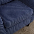 Fauteuil décoré de style moderne pour salon, fauteuil baquet avec coussin et oreiller, fauteuil individuel