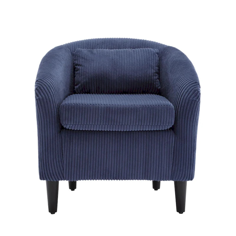 Fauteuil décoré de style moderne pour salon, fauteuil baquet avec coussin et oreiller, fauteuil individuel