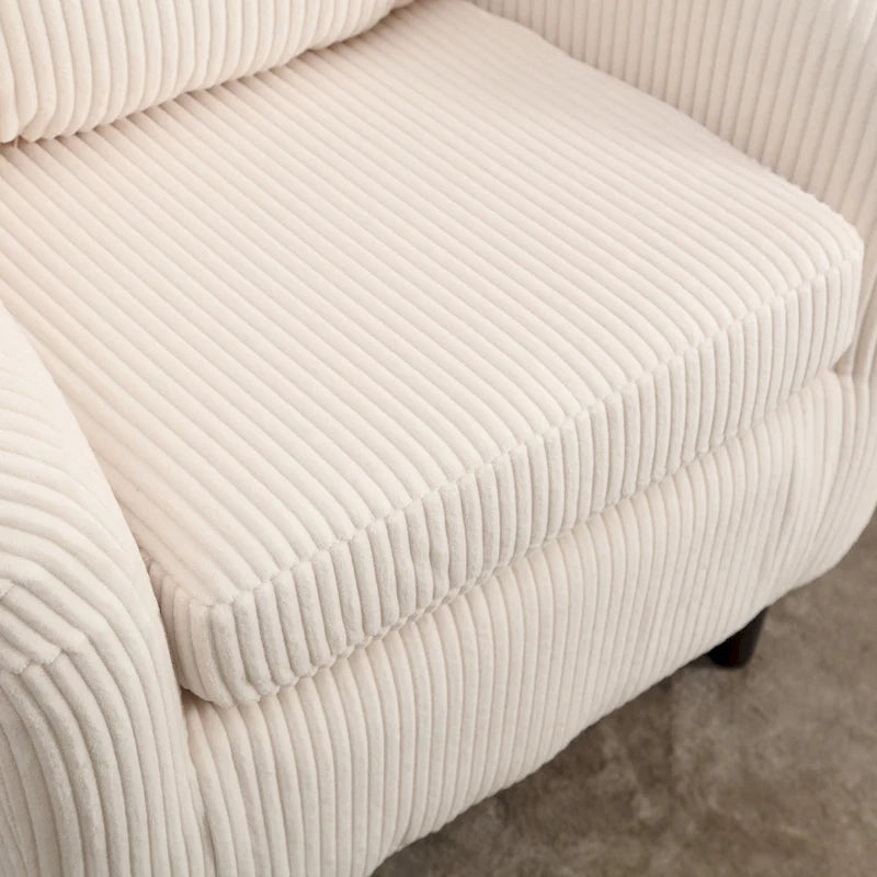 Fauteuil décoré de style moderne pour salon, fauteuil baquet avec coussin et oreiller, fauteuil individuel