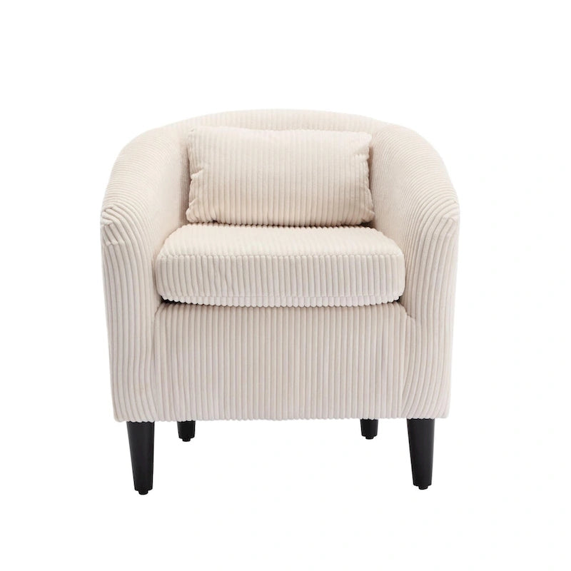Fauteuil décoré de style moderne pour salon, fauteuil baquet avec coussin et oreiller, fauteuil individuel
