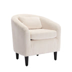 Fauteuil décoré de style moderne pour salon, fauteuil baquet avec coussin et oreiller, fauteuil individuel