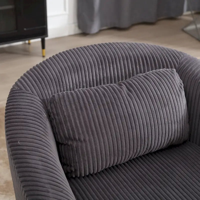 Fauteuil décoré de style moderne pour salon, fauteuil baquet avec coussin et oreiller, fauteuil individuel