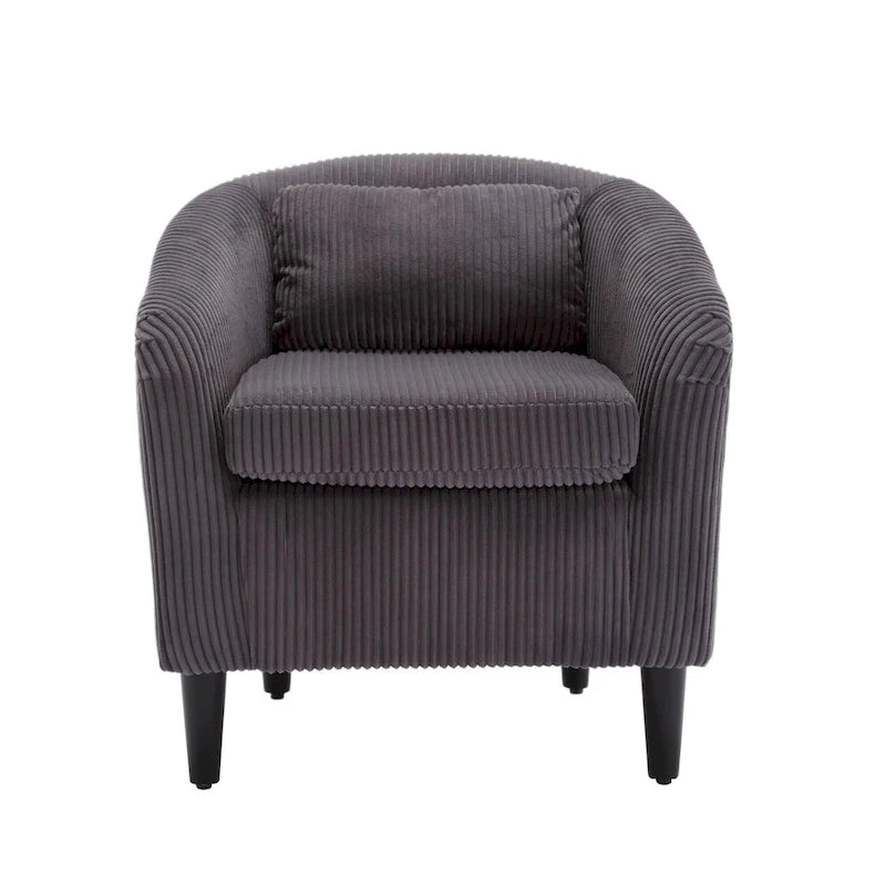Fauteuil décoré de style moderne pour salon, fauteuil baquet avec coussin et oreiller, fauteuil individuel