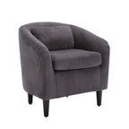 Fauteuil décoré de style moderne pour salon, fauteuil baquet avec coussin et oreiller, fauteuil individuel