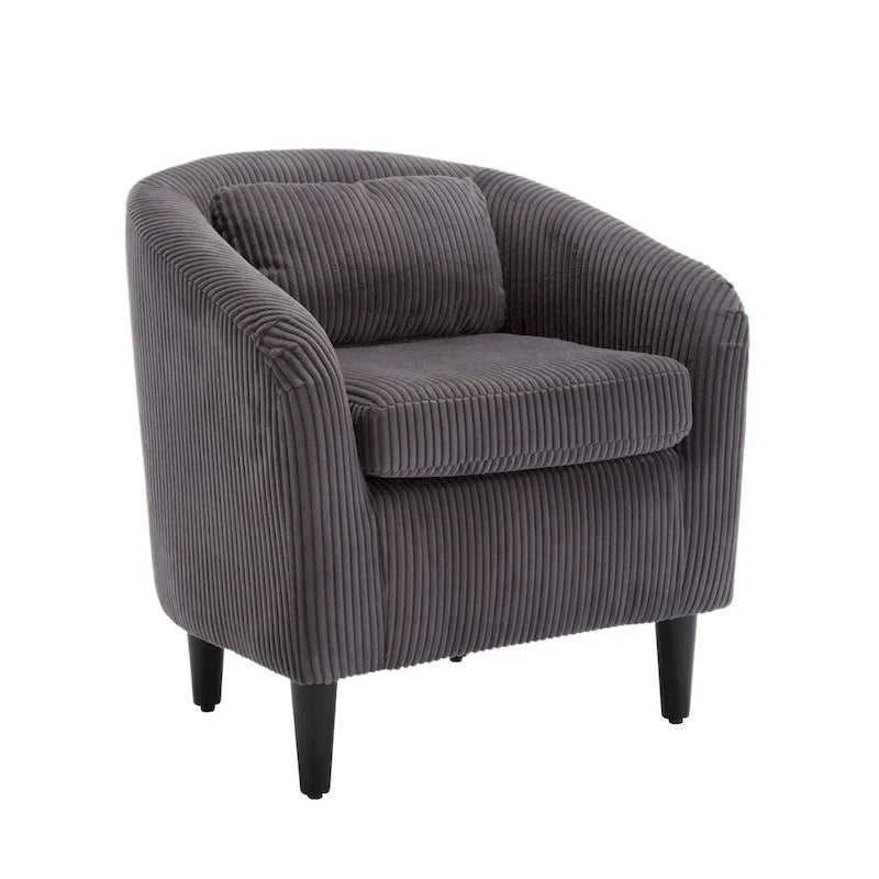 Fauteuil décoré de style moderne pour salon, fauteuil baquet avec coussin et oreiller, fauteuil individuel