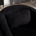 Fauteuil décoré de style moderne pour salon, fauteuil baquet avec coussin et oreiller, fauteuil individuel