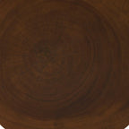 Table d'appoint géométrique en bois massif faite main - Marron - Roche River Decor